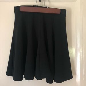 Black mini skirt